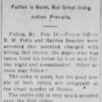 Dooley, Paducah News Democrat, February 18, 1902
